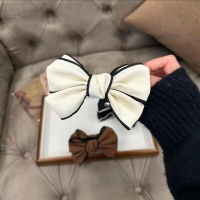 Doublesided Doublesided Bow Doublesided 3D Bow Bun Clip Simp