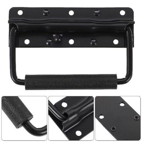 2 Pcs Fence Brackets Spring Folding Handle Case Loaded for
