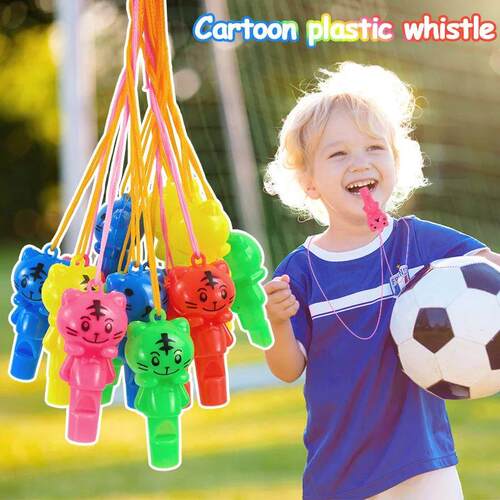 10/20Pcs Cartoon Whistles Cheer Up Toys Kids Birthday Party