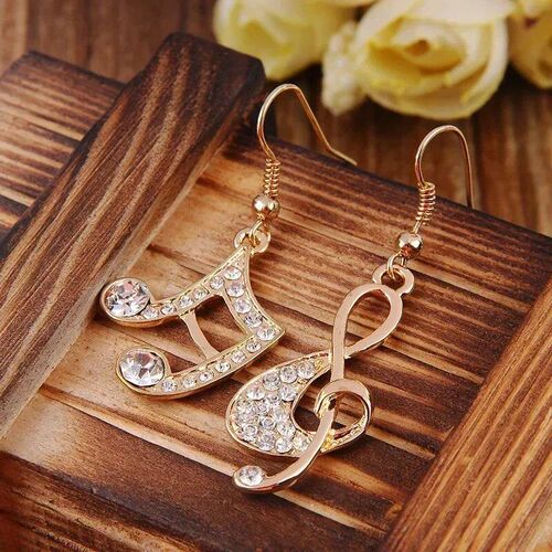 Delysia King Stylish Personality Womens Crystal Music Notat
