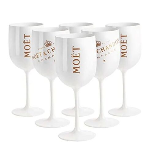 MOET 500ML Champagne Flutes Glasses Plastic Wine Glasses Dis