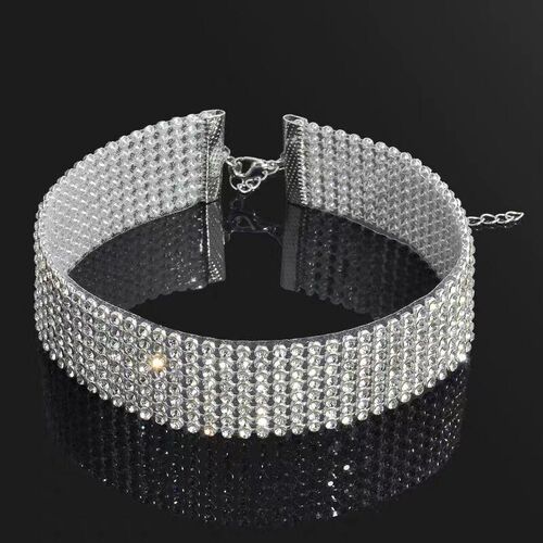 TOP Quality Cool Shiny Rhinestone Bundle Neck Popular Elemen