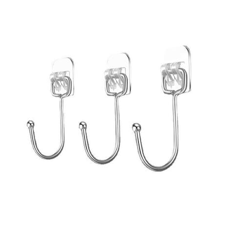 Invisible 6-Hook Strip No-Drill Strong Adhesive Over-the-Doo