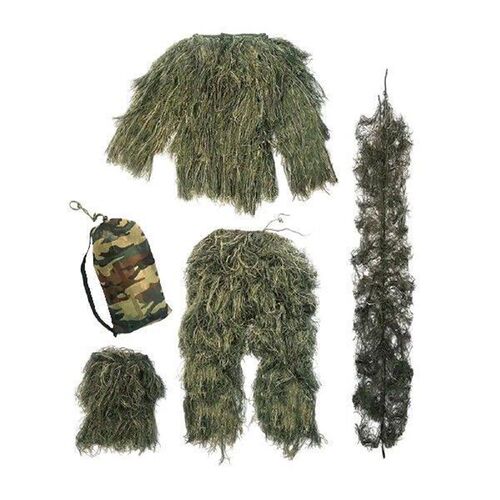 Ghillie Suit Pants Lightweight Outfit Uniform Set for