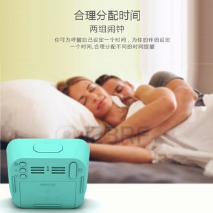 佳摩多功能闹钟 创意学生电子静音床头卧室贪睡聪明钟表夜光时钟