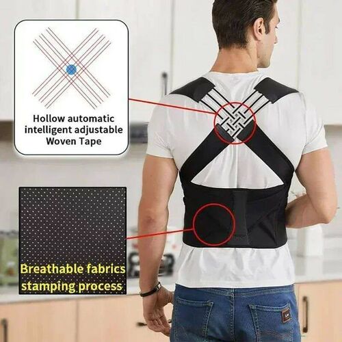 Posture Back Brace Adjustable Back Support Strap to Prevent