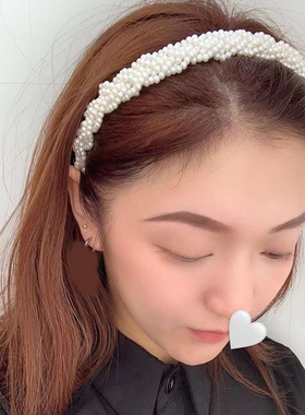 Korean braided pearl headband  accessories new arrival Fashi