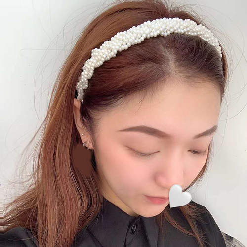 Korean braided pearl headband  accessories new arrival Fashi