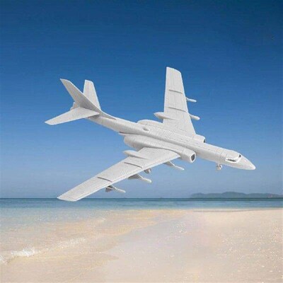 Plane Model Attack Plane Aircraft Toy H 6K for Decoration