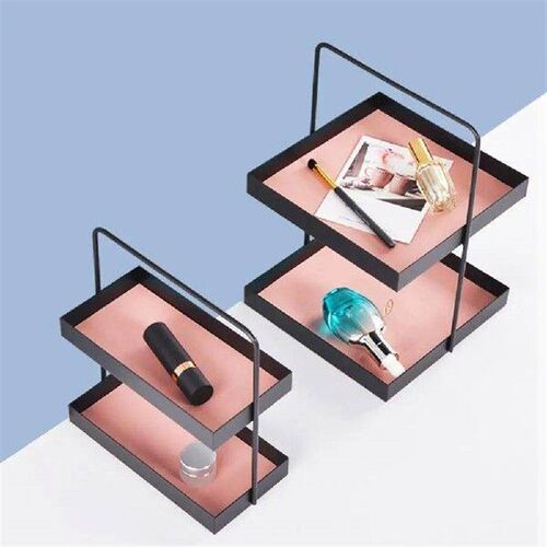 5 Style Nordic Luxury Double Layer Leather Storage Tray
