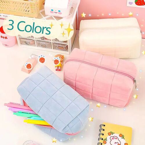 Kawaii Pillow Pencil Case Girls School Supplies Pen Pouch Cu