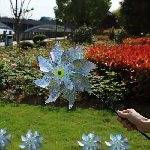 1pcs Bird Repeller Pinwheels Reflective Sparkly Scarecrow Pi