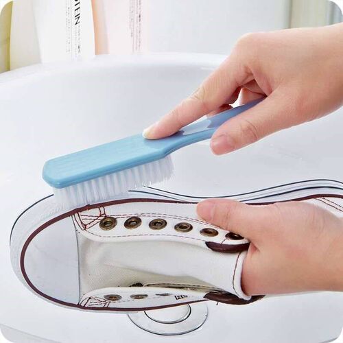 Shoe Brush Plastic Brush Soft Wool Shoe Wiper Multifunctiona