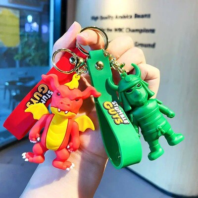 Game Stumble Guys Keychain Cute King Banana Person Figure Fu