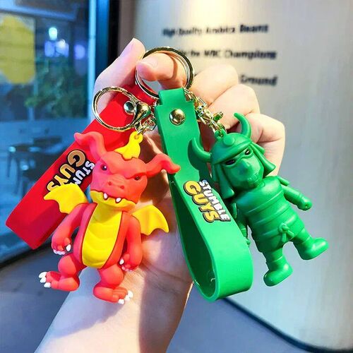Game Stumble Guys Keychain Cute King Banana Person Figure Fu