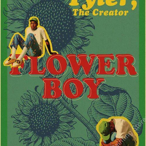 Flower Boy Tyler The Creator Poster Retro Kraft Paper Prints
