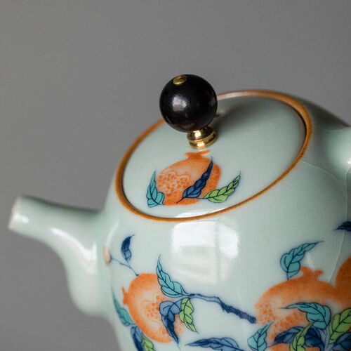 Tianqing Ru kiln teapot, large size teapot, ceramic kung fu