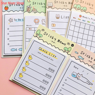30 Sheets Sunny Day Weekly Plan To Do List Sticky Note Memo