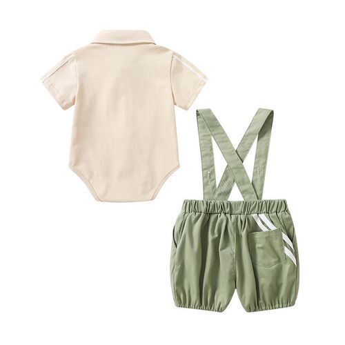 Baby Suit Summer Childrens Short-sleeved Bag Fat Clothes Tw