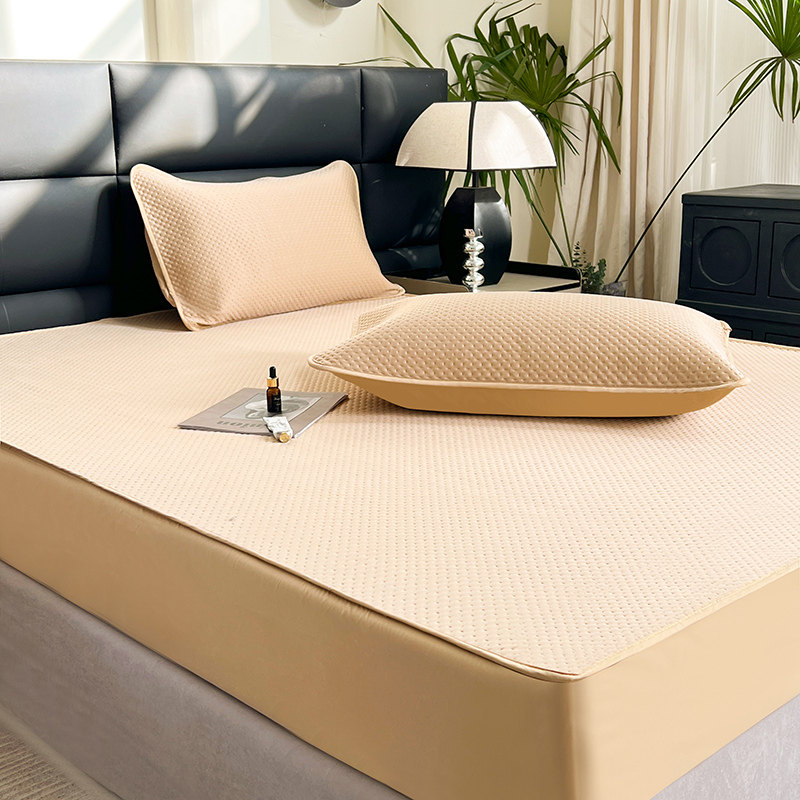 冰丝凉席三件云母凉感丝床笠款二件夏季纯色可水洗可折叠床席,床上用品,冰丝席,淘宝优惠券,粉丝福利购,淘宝优惠卷