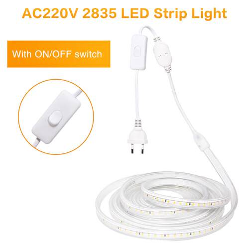 LED Strip Light 220V 2835 Waterproof led strip High Brightne