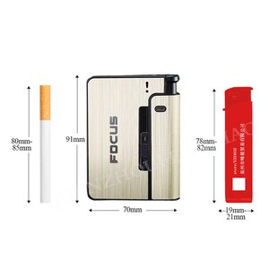 Portable Automatic Cigarette Case Boxes Not Lighter Men Gift