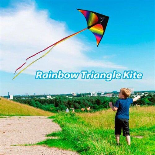 2x3m Tail Big Triangle Kite Easy To Fly Large Kite Toy with