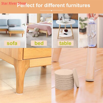 Areyourshop Self Adhesive Felt Furniture Pads Protects Floor