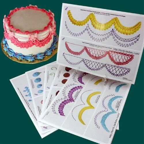 23pcs/set Practice Piping DIY Practice Drawing Board Cake