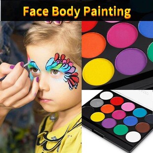 15Colors Face Painting Kit Body Makeup Non Toxic Water Paint