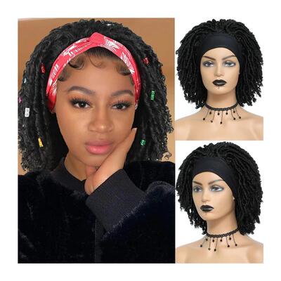 Dreadlock Headband Wigs for Black Women UPJOY Soft Short Twi