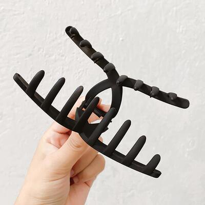 发夹Hot Sale Solid Color Claw Clip Large Barrette Crab Hair