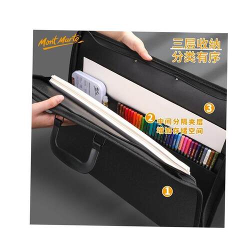 A4文件袋A3画板袋美术作品收纳袋A1图纸包防水手提公文包