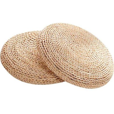 Straw Zafu Yoga Meditation Cushion Japanese Style Tatami