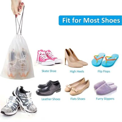 10PCS Portable Shoe Storage Drawstring Eco Storage Bag for S