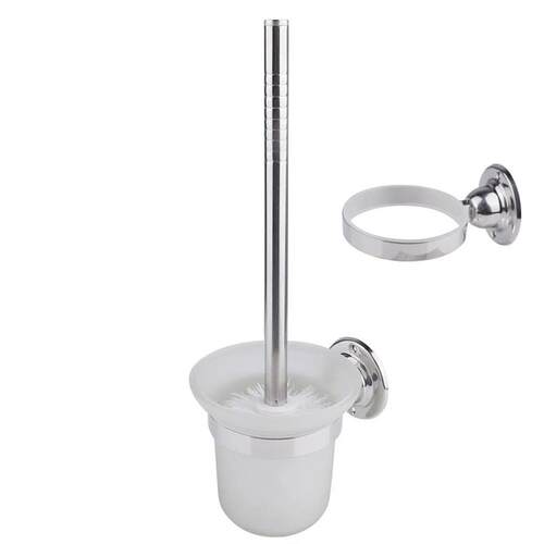 Toilet Brush Wall Mounted Cleaning Brush stainless Steel Lon