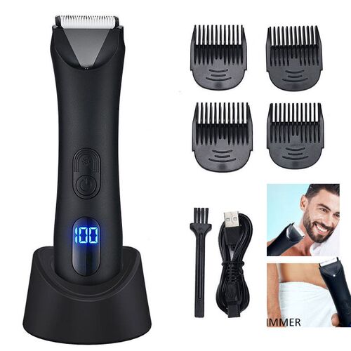 Electric Groin & Balls Shaver Body Hair Trimmer for Men with