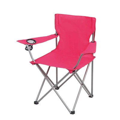 Folding Quad Camp Chair Portable Outdoor Seating Steel Frame