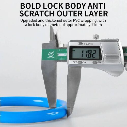 Bike Cable Lock-Bike Lock with Key-Anti-Theft Round Bike Loc