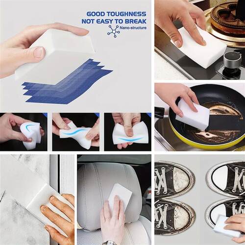 10/20/50/100pcs Nano Cleaning Sponge Melamine Magic White Er