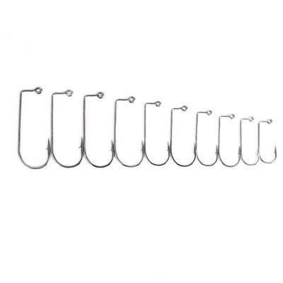 50pcs/lot 90 Degree Jig Fly Fishhook Tying Strong Wire Fish