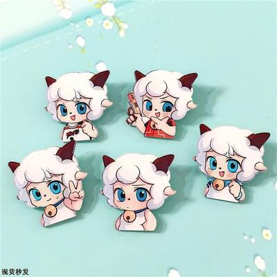 Acrylic Pleasant Goat cute badges secondary students schoolb