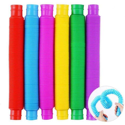 1- 5Pcs Novelty Sprng Pop Tubes Sensory Toy Sress Releve T