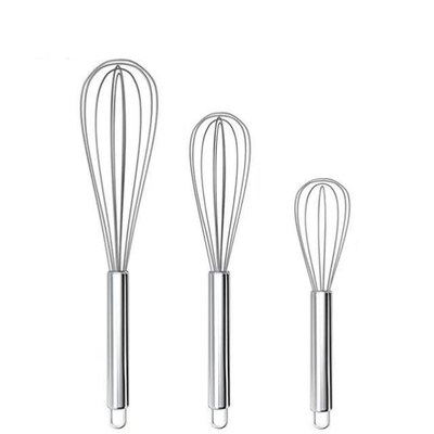 Egg Whisk Stainless Steel Kitchen Wire Balloon Milk Beater