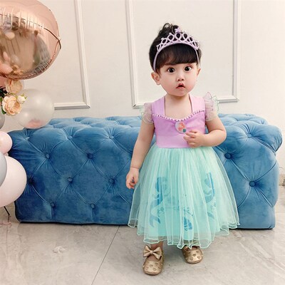 Kids Baby Snow White Dress Children Cosplay Dress Elsa Merma