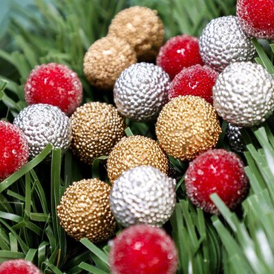 50Pcs Christmas Decoration Berry Christmas ree Ornament for
