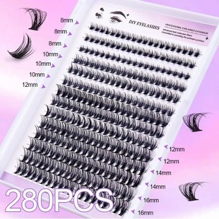 Lashes 240pcs DIY Eyelash Extension D Curl Long Individual L