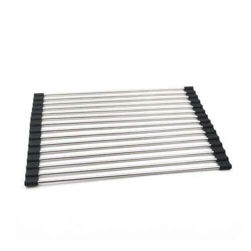 Kitchen Sink Drying Dish Rack Cup Holder Organizer Roll Sta1