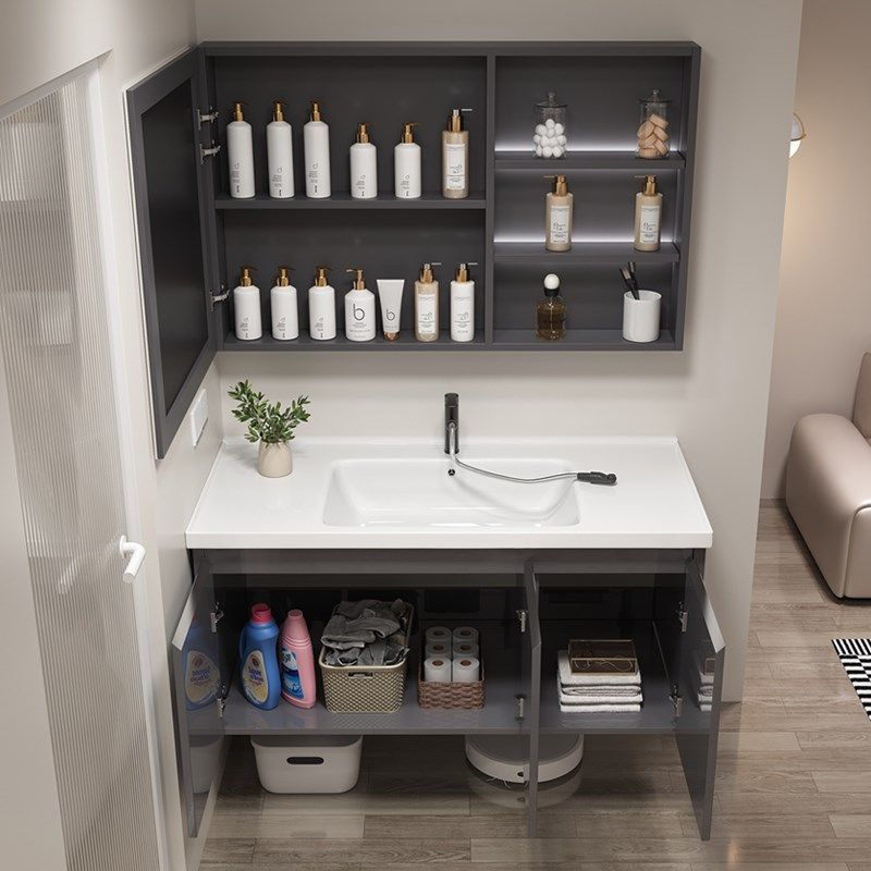 卫生间浴室柜一体陶瓷盆挂墙式洗漱台洗脸盆柜一体洗漱台,家装主材,浴室柜组合,淘宝优惠券,粉丝福利购,淘宝优惠卷