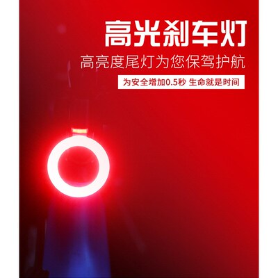 USB Rechargeable Bike Taillight 12 Zodiac Styles Mountain Bi